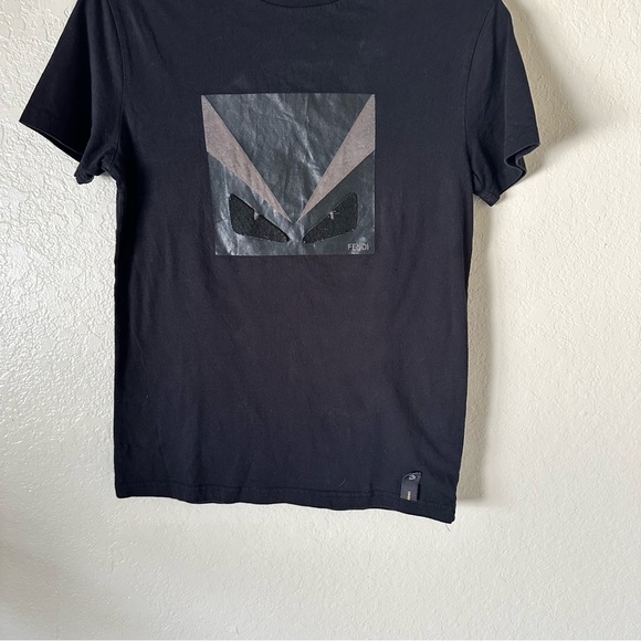 FENDI Monster Graphic Print Crew Neck T-Shirt size M - Picture 5 of 7